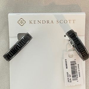 Kendra Scott Jack Gunmetal Hoop Earrings